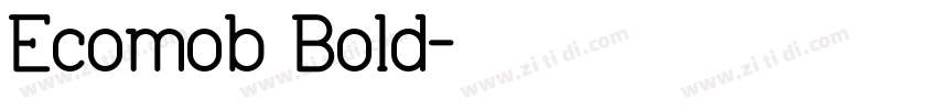 Ecomob Bold字体转换